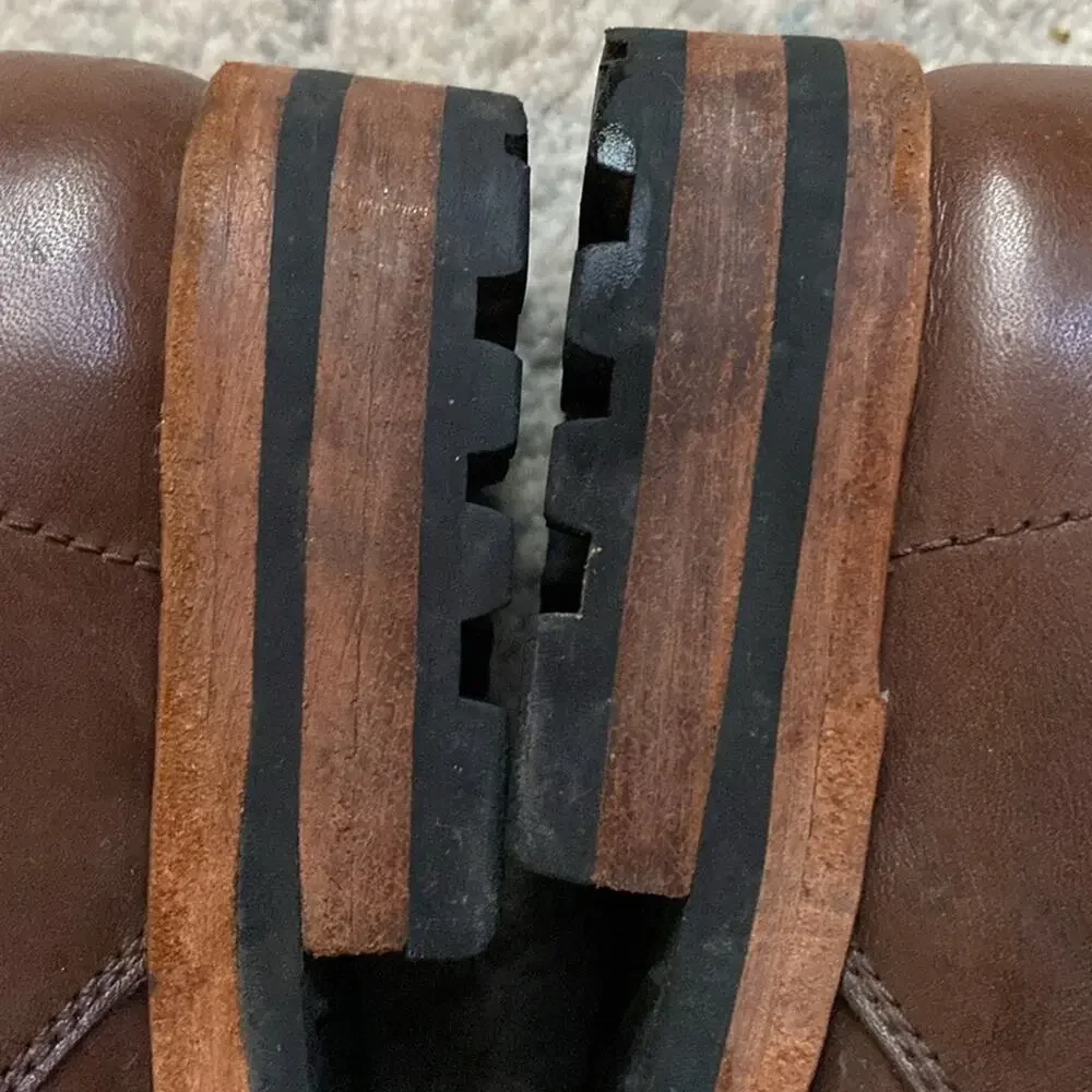 Rachel Comey $400 Mens Burnside Trench Boot Saddle Brown Leather EUC 8 EU41